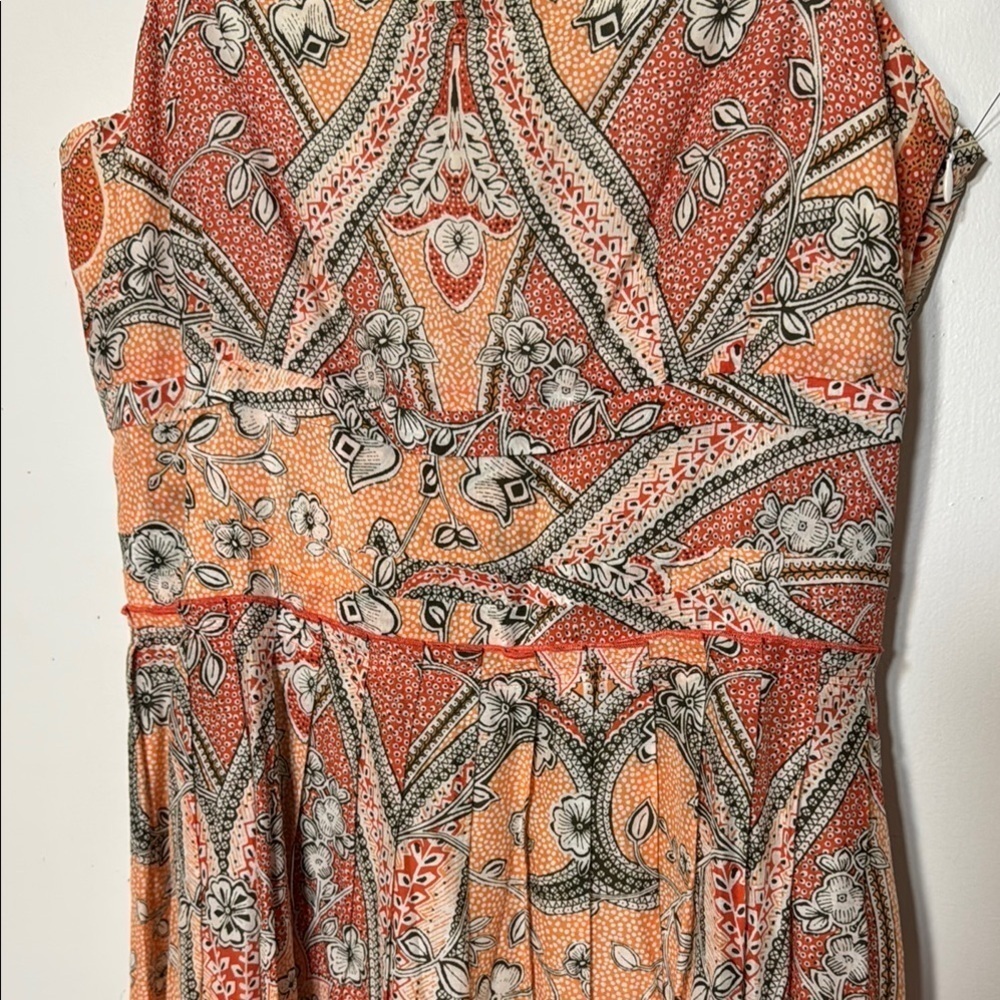 NWOT Anne Taylor Paisley Print Fit and Flare Summer  Dress - Picture 3 of 8